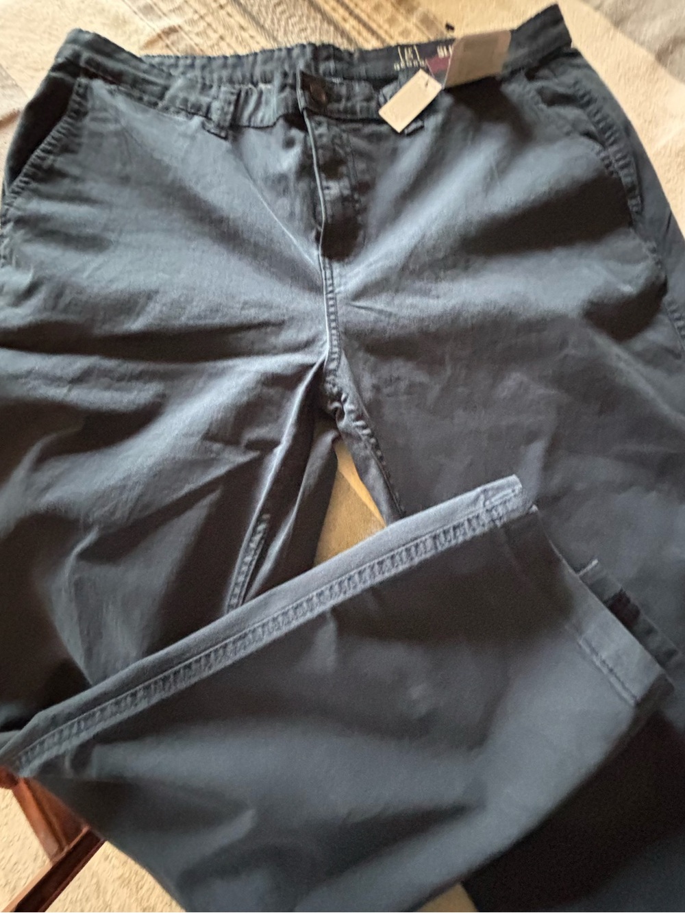 Men's Navy Casual Chino Pants - Brand Unspecified